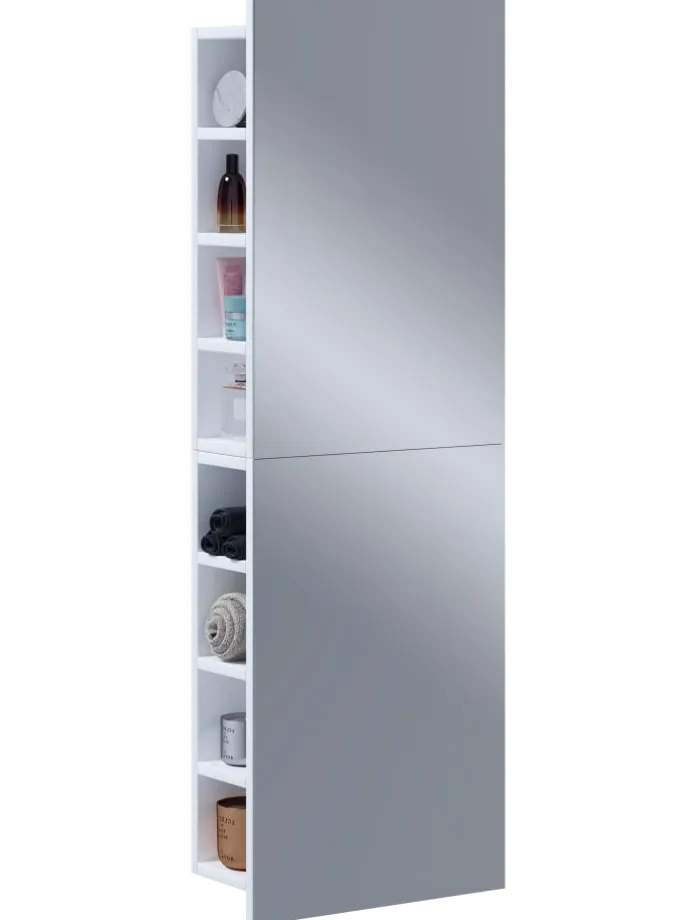 Badmöbel Spiegelschrank Spiegel Flandu XL in Weiß