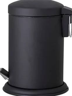 Badmülleimer "Loupi" in Schwarz - (H)27 cm