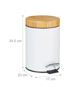 Badmülleiner in Weiß - 3 l