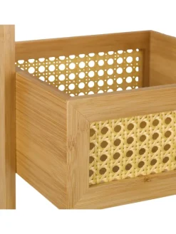 Badregal in Natur - (B)27 x (H)83 x (T)26 cm