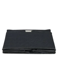 Badregal mit Wäschekorb in Natur/ Schwarz - (B)40 x (H)95 x (T)30 cm