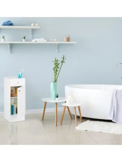 Badschrank in Weiß - (B)30,5 x (H)80 x (T)30,5 cm