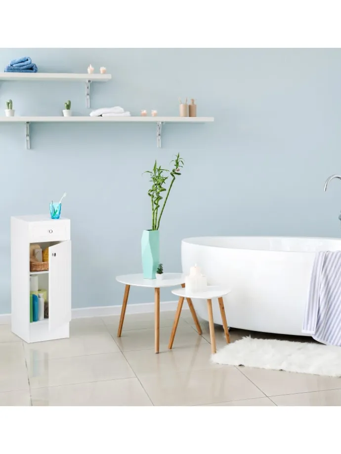 Badschrank in Weiß - (B)30,5 x (H)80 x (T)30,5 cm