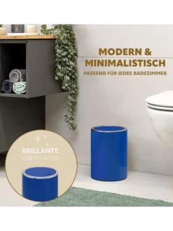 Bad-Serie SAVONA Kosmetikeimer blau