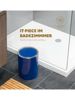 Bad-Serie SAVONA Kosmetikeimer blau