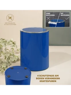 Bad-Serie SAVONA Kosmetikeimer blau