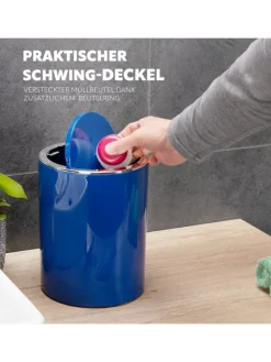 Bad-Serie SAVONA Kosmetikeimer blau