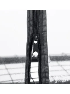 Balkongewächshaus in Schwarz/ Transparent - (B)48 x (H)80 x (T)24,5 cm