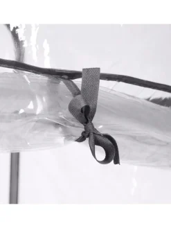 Balkongewächshaus in Schwarz/ Transparent - (B)59 x (H)126 x (T)37 cm