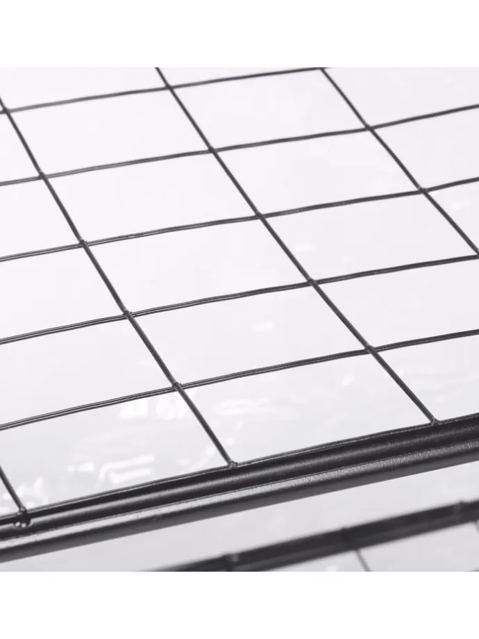 Balkongewächshaus in Schwarz/ Transparent - (B)59 x (H)126 x (T)37 cm