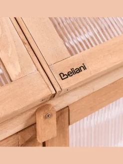 Balkongewächshaus VOLVERA in Braun/Transparent - (W) 67 x (H) 114 x (L) 49 cm