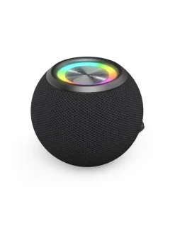 Ball Shape Speaker Bluetooth Lautsprecher, 5 LED in Schwarz