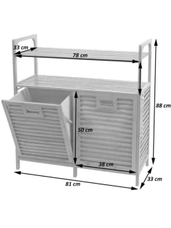 Bambus Badezimmerschrank N83