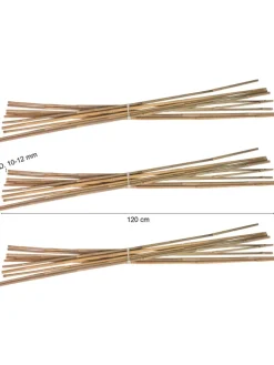 Bambusstäbe 120 cm in Braun