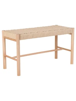 Bank "Abano" in Beige - (B)80 x (H)45 x (T)35 cm