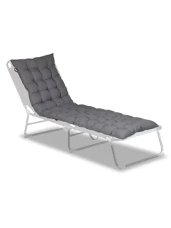 Bankauflage in Grau - (B)180 x (H)7 x (T)50 cm