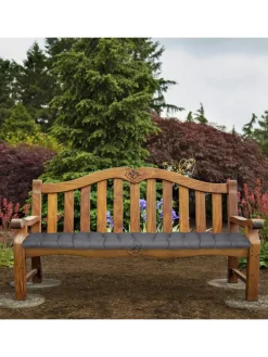 Bankauflage in Grau - (B)180 x (H)7 x (T)50 cm