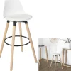 Barhocker in Weiß - (B)37 x (H)91 x (T)41 cm