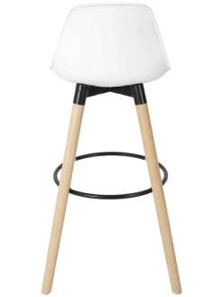 Barhocker in Weiß - (B)37 x (H)91 x (T)41 cm