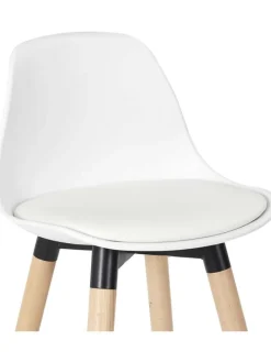 Barhocker in Weiß - (B)37 x (H)91 x (T)41 cm