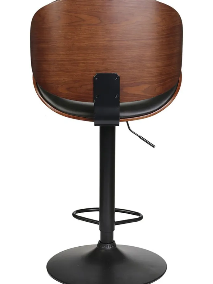 Barhocker "Reno" in Schwarz/ Hellbraun - (B)52,5 x (H)118 x (T)51 cm