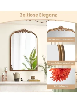 Barock Spiegel 61 x 90 cm in Gold