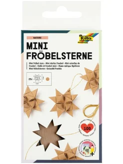 Bastelpapier für Mini-Fröbelsterne "Nature" in Hellbraun