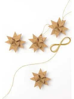 Bastelpapier für Mini-Fröbelsterne "Nature" in Hellbraun