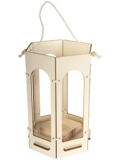 Bastelset "Holzlaterne" in Natur