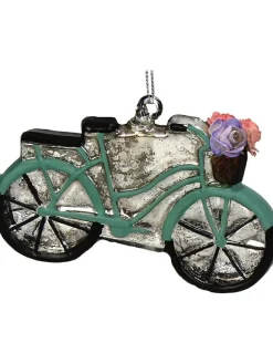 Baumschmuck "Bicycle with Flowers" in Bunt - (H)10,5 cm