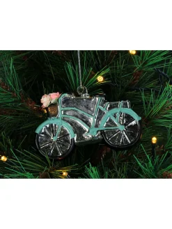 Baumschmuck "Bicycle with Flowers" in Bunt - (H)10,5 cm