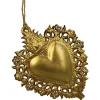 Baumschmuck "Burning Heart" in Gold - (H)13 cm