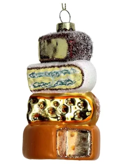 Baumschmuck "Cheese" in Bunt - (H)11,5 cm