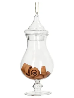 Baumschmuck "Cinnamon Roll Jar" in Ohne Farbe/ Braun - (H)13 cm