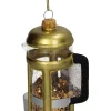 Baumschmuck "French Press" in Gold - (H)11 cm