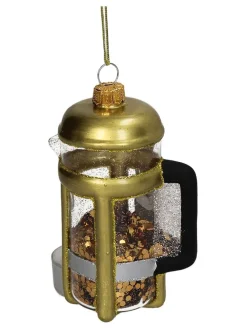 Baumschmuck "French Press" in Gold - (H)11 cm