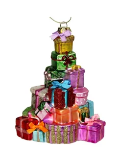 Baumschmuck "Gift Stack" in Bunt - (H)11,5 cm