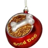 Baumschmuck "Good Dog" in Rot - (H)11 cm