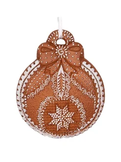 Baumschmuck in Hellbraun - (B)8 x (H)10 cm