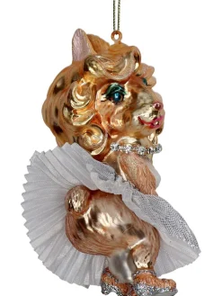 Baumschmuck "Lady Dog" in Gold - (H)13 cm