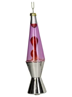 Baumschmuck "Lava Lamp" in Pink - (H)11,4 cm