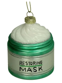 Baumschmuck "Restoring Mask" in Grün - (H)8 cm