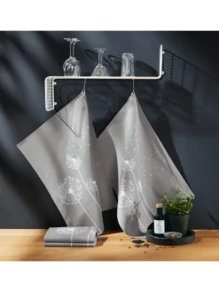 Baumwolle Geschirrtuch 4er-Pack in Pusteblume