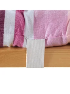 Baumwolle, Gewebt Bierbank-Auflage 2er-Pack in pink