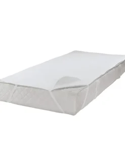 Baumwolle, Molton Matratzenauflage wasserdicht/kochfest Cottbus in weiß