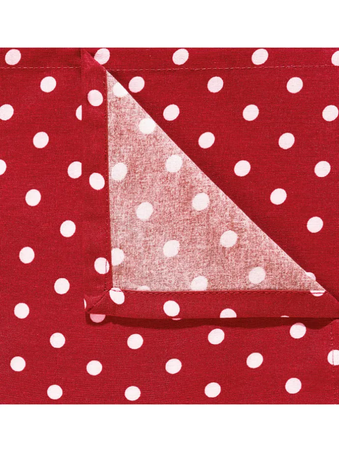 Baumwolle Tischläufer Orlando in rot