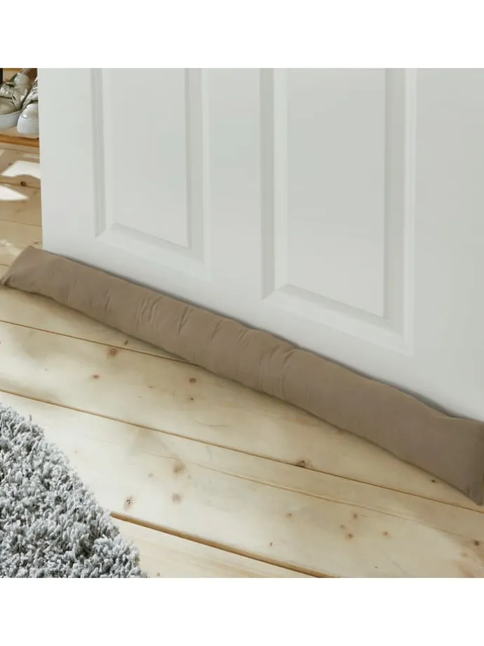 Baumwolle Zugluftstopper Seattle in taupe