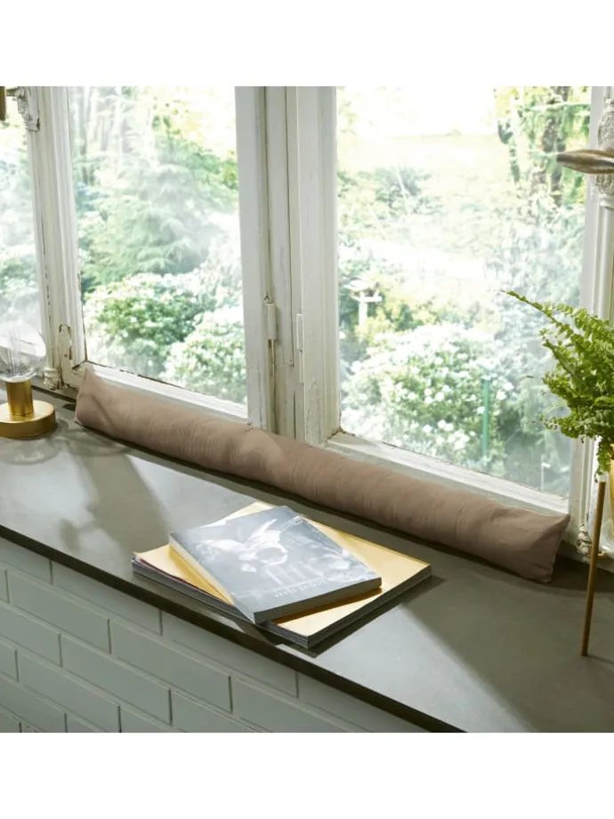 Baumwolle Zugluftstopper Seattle in taupe