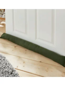 Baumwolle Zugluftstopper Seattle in dunkelgrün