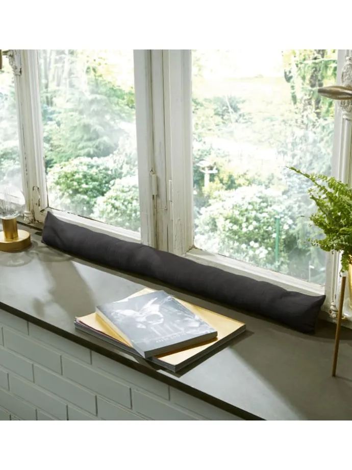 Baumwolle Zugluftstopper Seattle in anthrazit